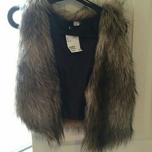 Faux fur vest