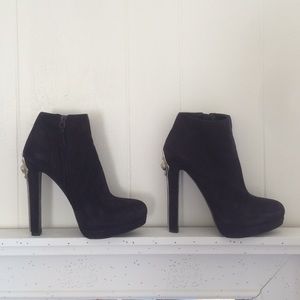Alexander McQueen Suede Vero Cuoio Booties