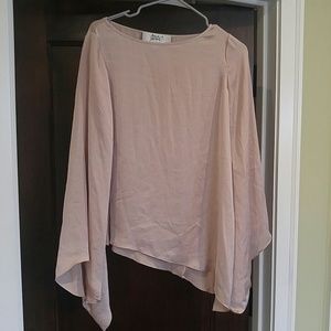 Asymmetric Bell Sleeve Top