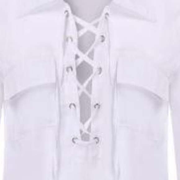 Long sleeve open blouse - Picture 3 of 3