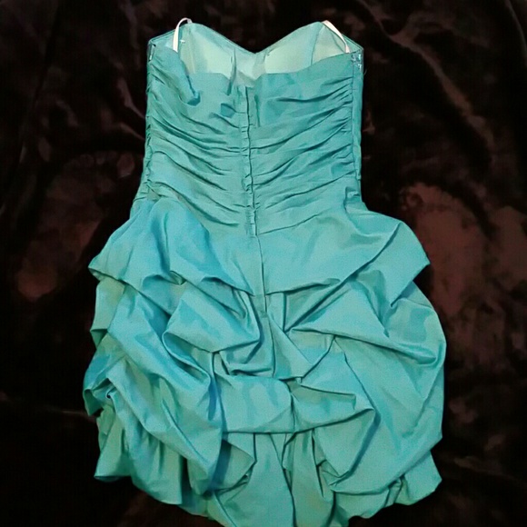 Roberta Formal Teal Dress - Picture 3 of 3