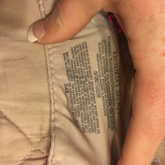 Pink/Cream Bombshell Plunge 34B - Picture 4 of 4