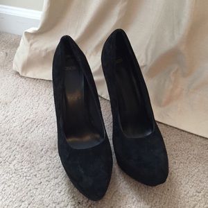 Black Suede ASOS Pumps