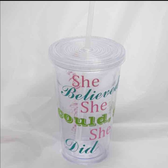 Personalized quote tumbler!🎀