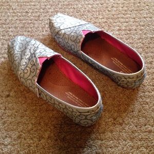 Sparkly Toms! Worn a few times.