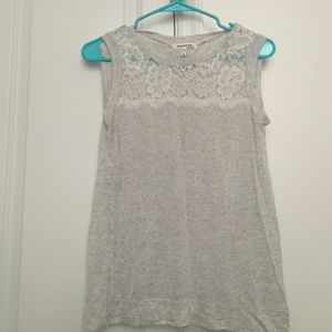 Open back lace shirt size medium