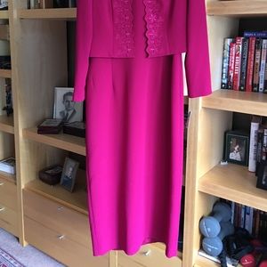 Dress with matching jacket.