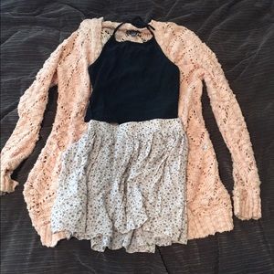 PAC SUN Kendall&Kylie pink knit cardigan