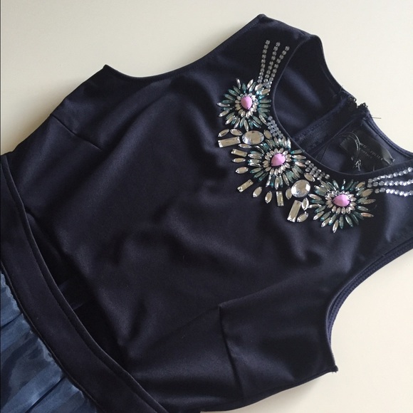Navy mini dress. Cute, elegant and exclusive