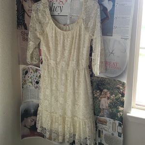 White lace dress