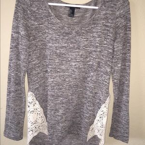 Forever 21 marble grey sweater