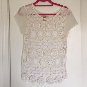 Francesca's sheer tee