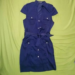 Military shirt dress
