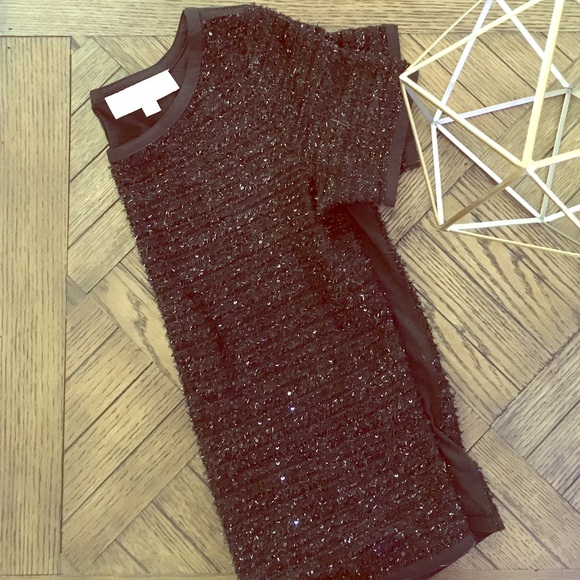 LOFT Sparkle Black Tee