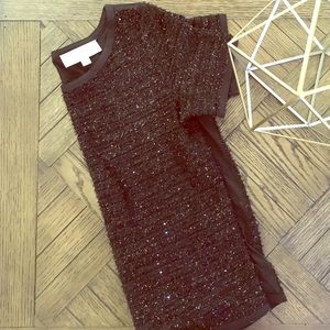 LOFT Sparkle Black Tee