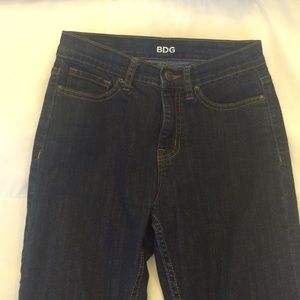 Dark wash high rise twig ankle