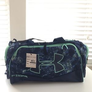 Navy Blue Under Armour Duffle Bag