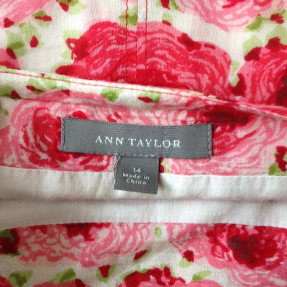 Size 14 Ann Taylor Floral Skirt - Picture 3 of 3