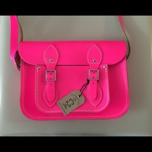 NWT - Neon Pink Cambridge Satchel