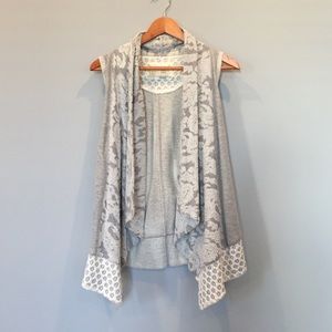 Anthropologie Sweatshirt Vest