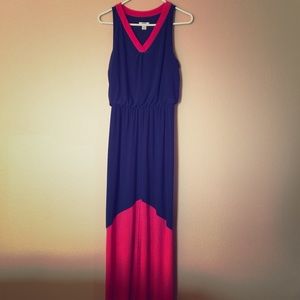 Navy & Coral Dress