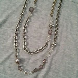 PRICE DROP!  | LOFT super long beaded necklace