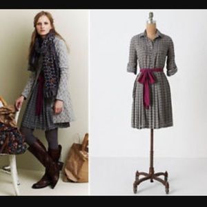 Anthropologie Isabella Sinclair Pleated Dress