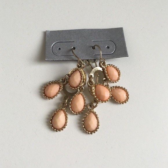 Cute peachy earrings