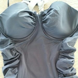 NWT J.Crew Long Torso ⚓ Bandeau One Piece🐚