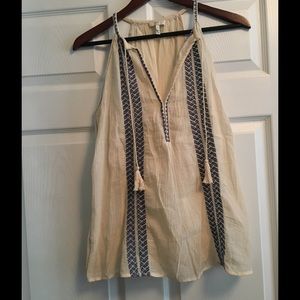 Embroidered Joie Tank