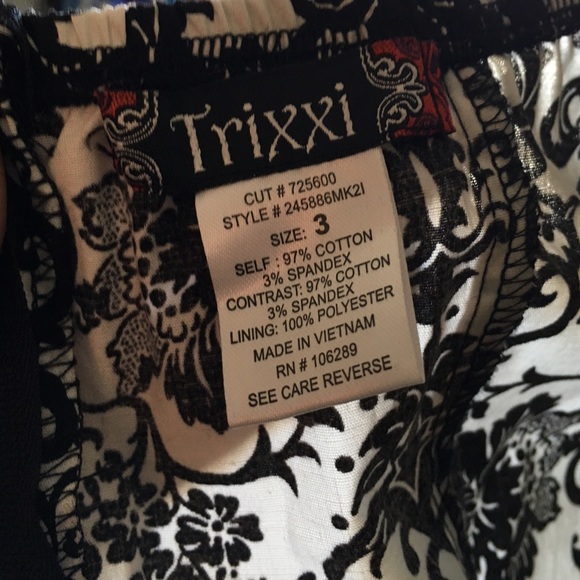 BNWOT Damask Print Strapless Formal Dress - Picture 4 of 4