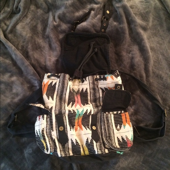 Aztec print backpack