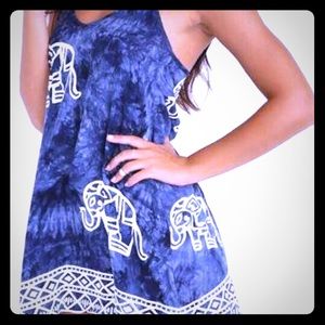 Elephant blue strappy dress