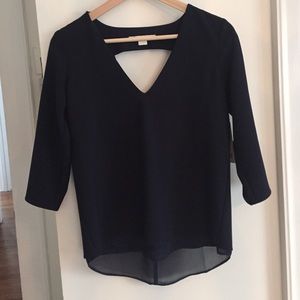 NWT cooper and Ella top cutout & zipper detail xs
