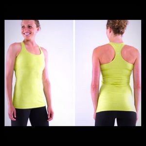 lululemon heathered tree frog cool racer back