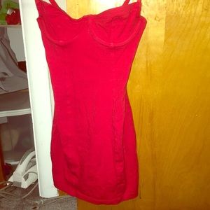 Red American Apparel cami mini dress