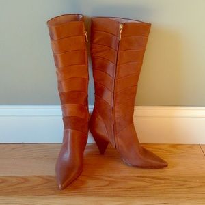 Knee high leather boots