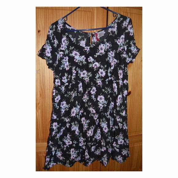 Floral Black Blouse