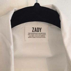 NWT zady white button down, essentials collection