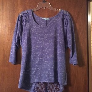 Maurices 3/4 sleeve purple top.