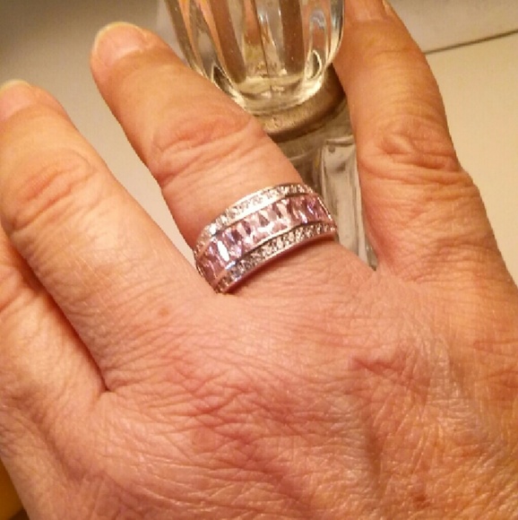 Pink New White Gold Plated