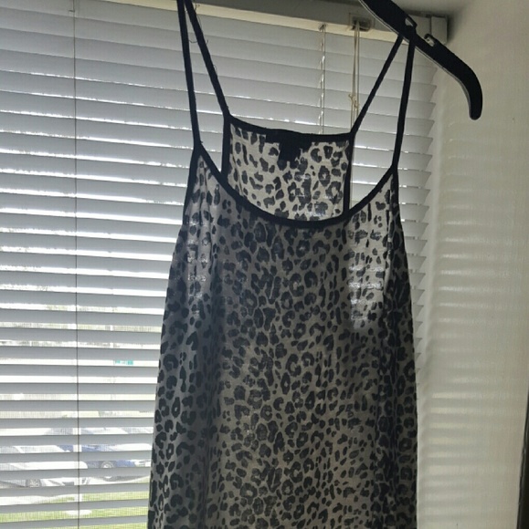 Forever 21 leopard tank top