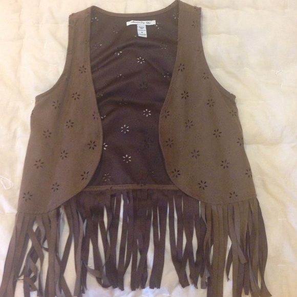 Hipster vest with fringe