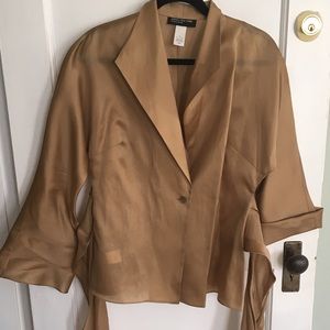 Jones New York Dramatic silk wrap