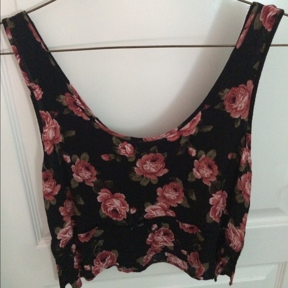 floral crop top from F21 - Picture 1 of 1