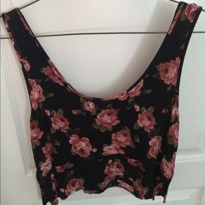 floral crop top from F21