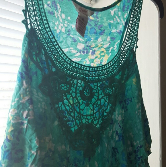 Candies tiered tank top XL