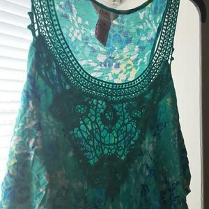 Candies tiered tank top XL