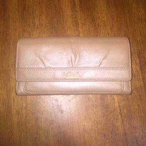 Coach Leather 3 Fold Wallet