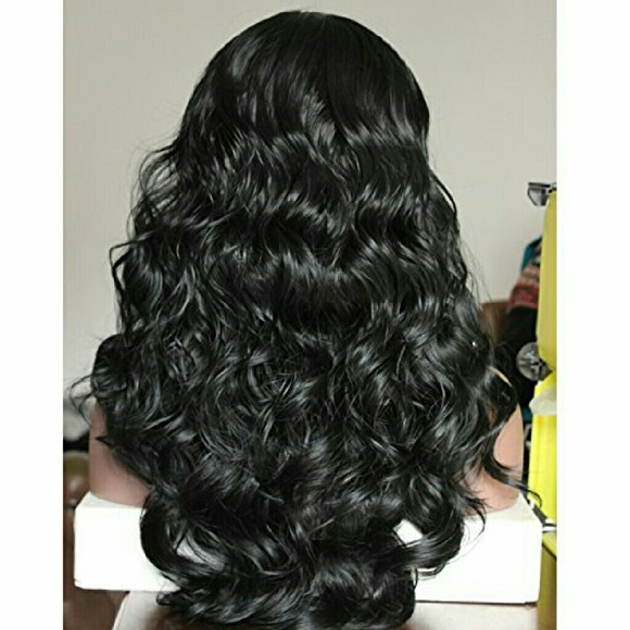 Black Bodywave Lacefront Wig main image 4
